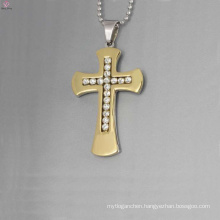 Factory price crystal cross pendant,crystal gold cross pendant,stainless steel pendants wholesale